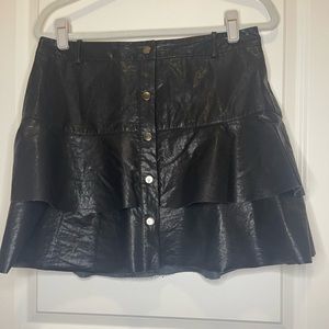 ZARA Vegan leather skirt
